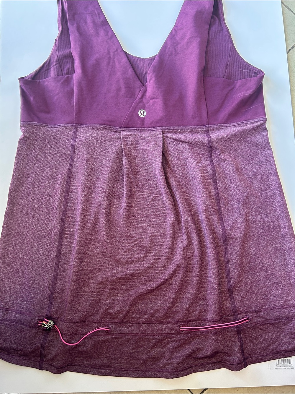 lululemon athletica Purple Melange Scoop Neck Tank